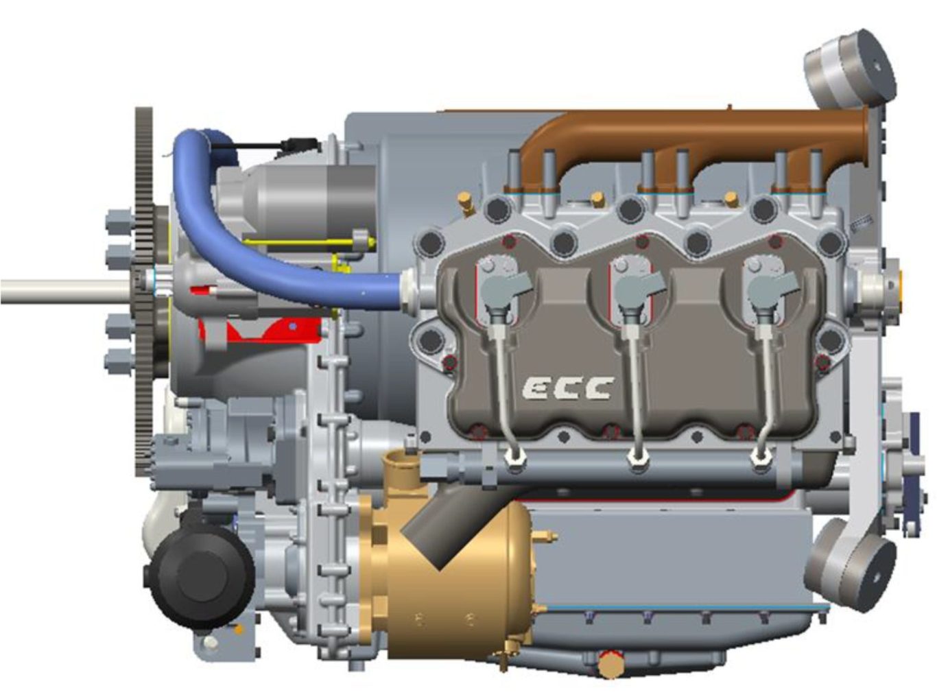 Flugdiesel Flugmotor Flugdiesel Lightweight Diesel Motor Engine Aeronautical Boxermotor